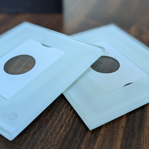 Four Glass Coasters with Picture Sleeves - Picture 2 of 3